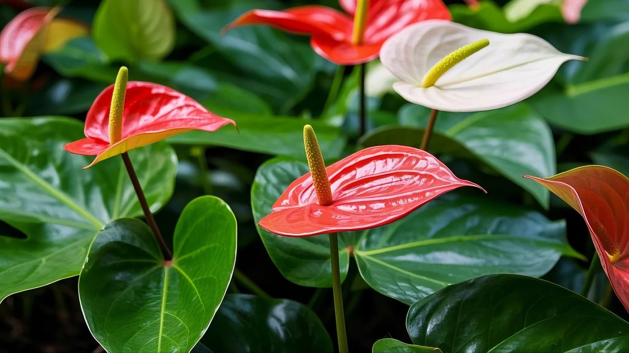 Anthurium tropical plant