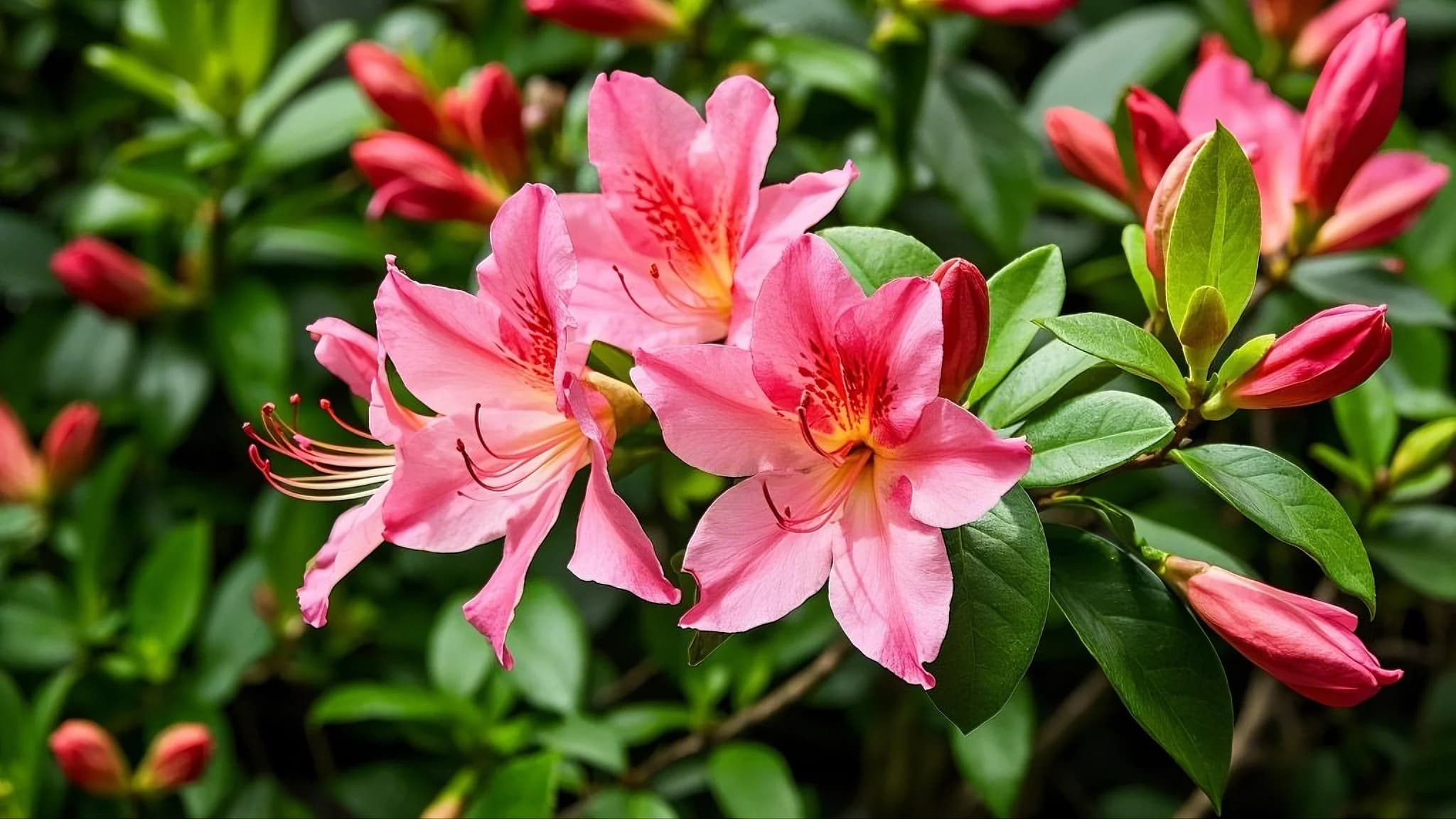 Azalea green plant