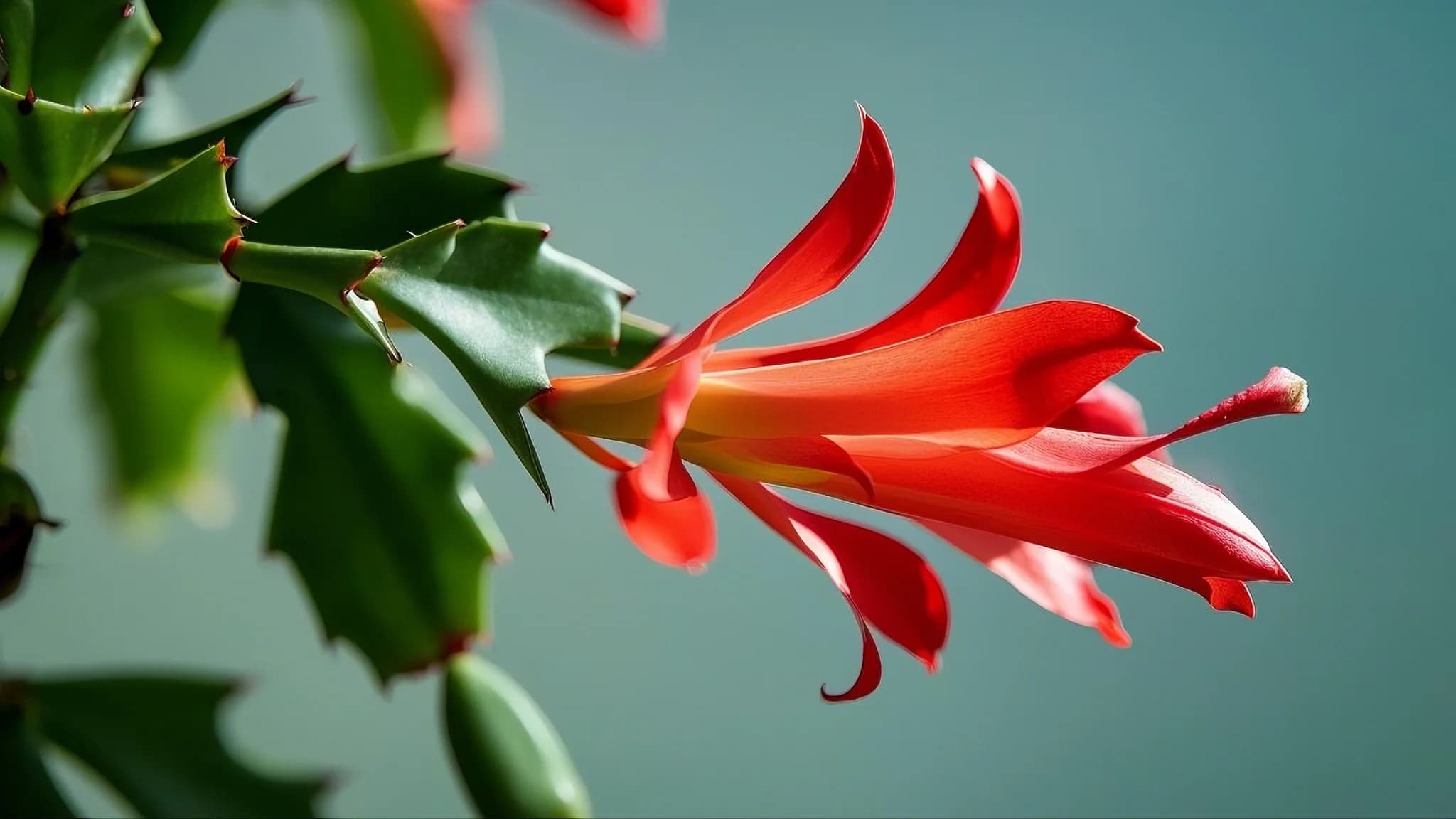 Christmas Cactus flowering plant