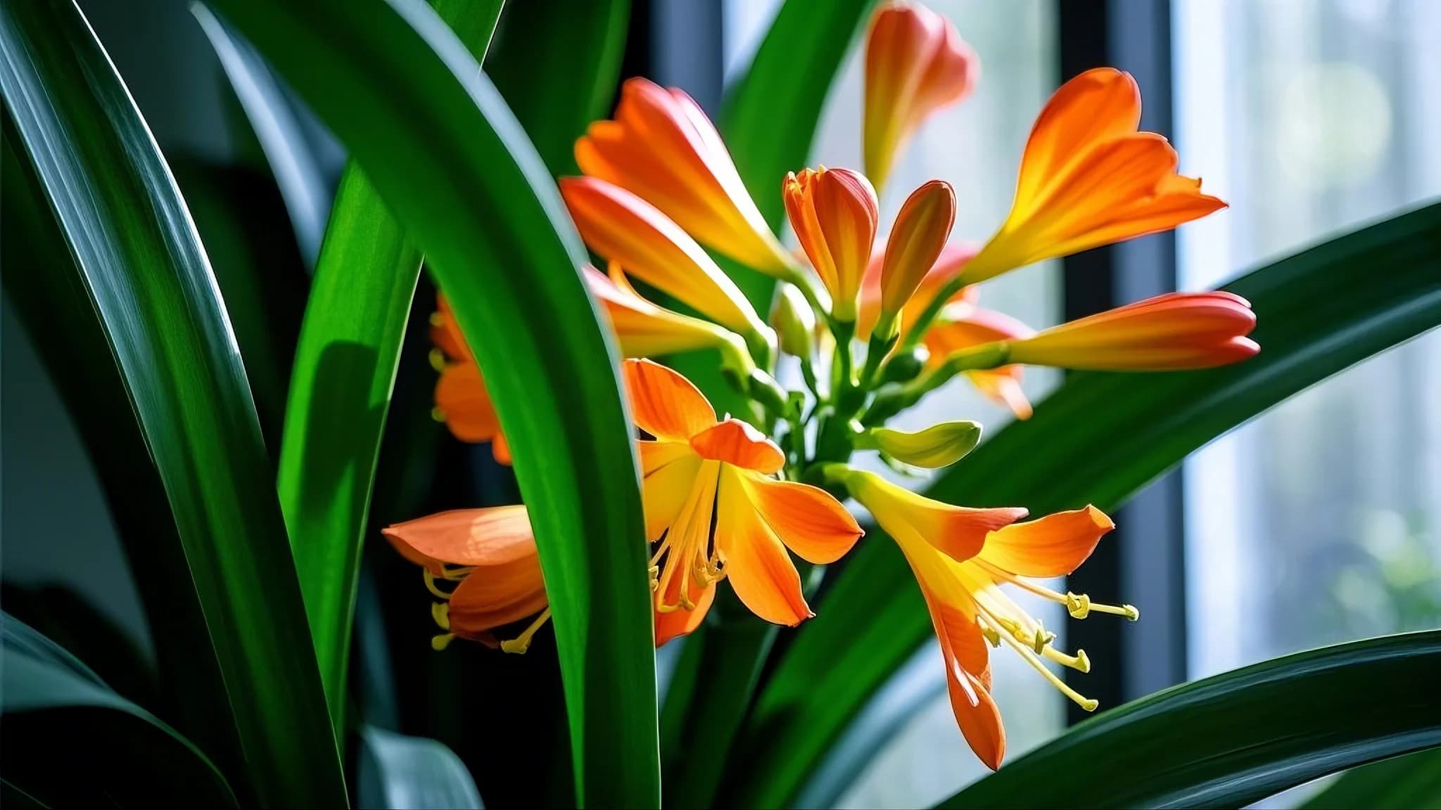 Clivia flowering plant