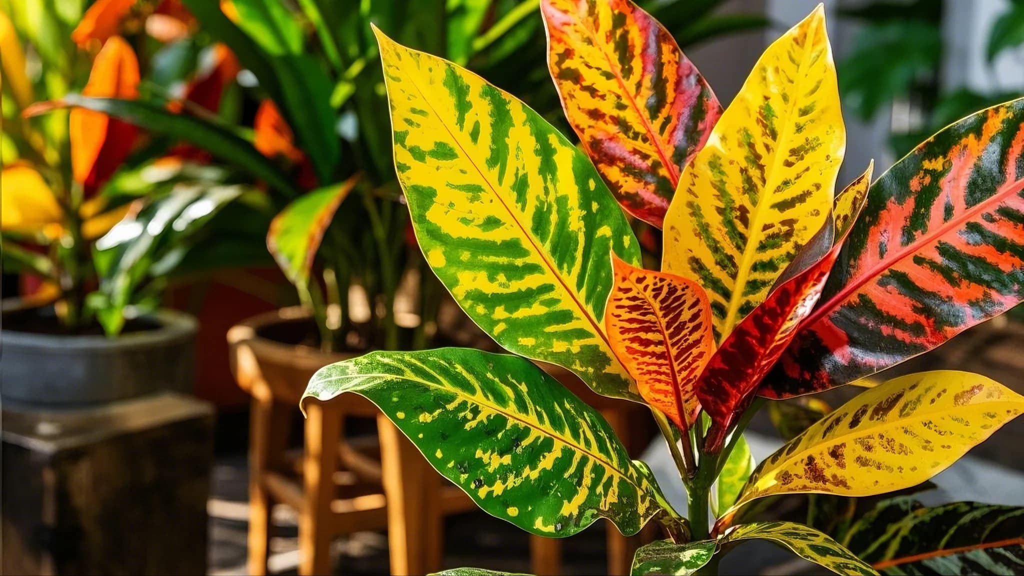 Croton tropical plant
