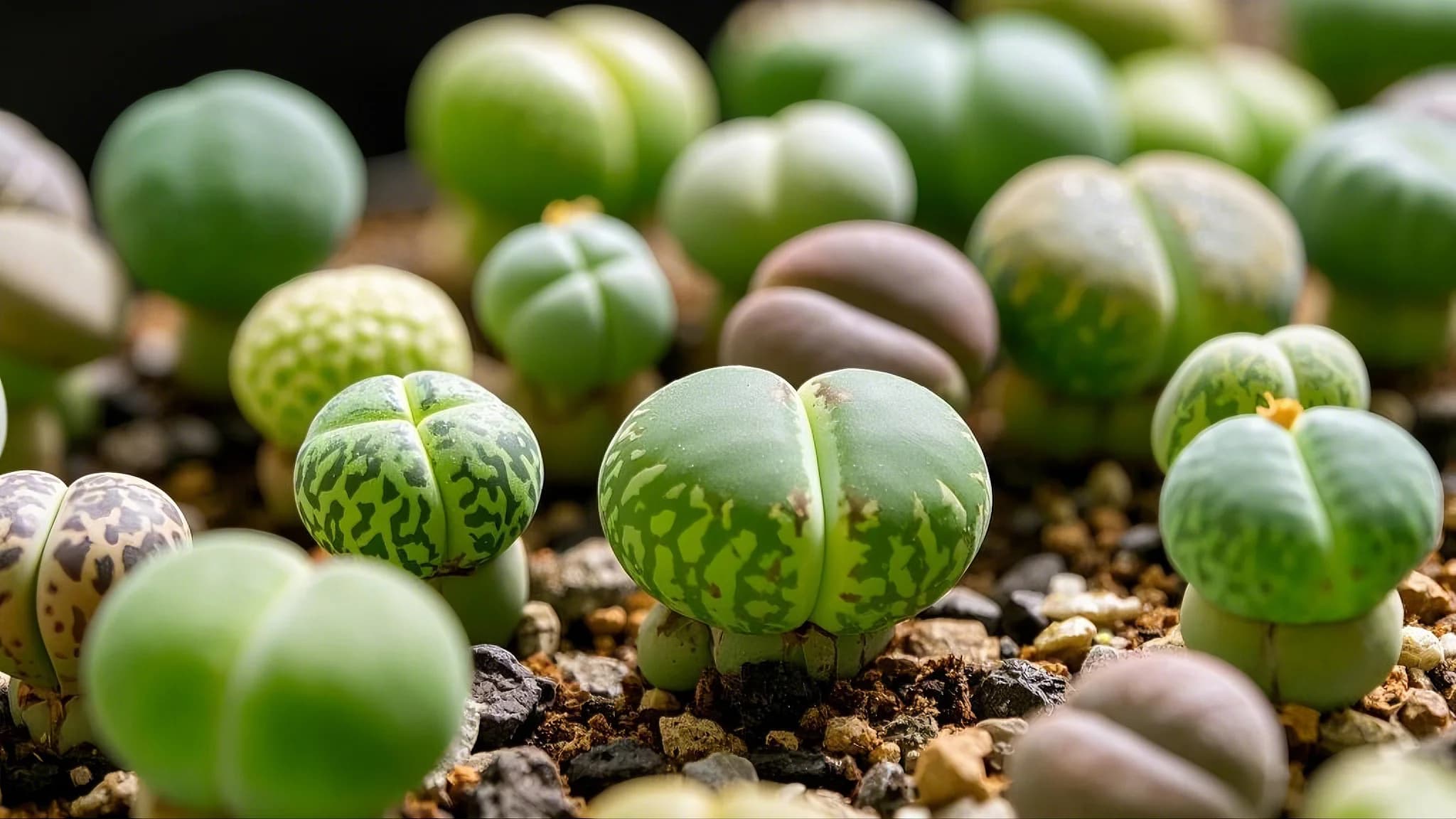 Lithops (Living Stones) succulent