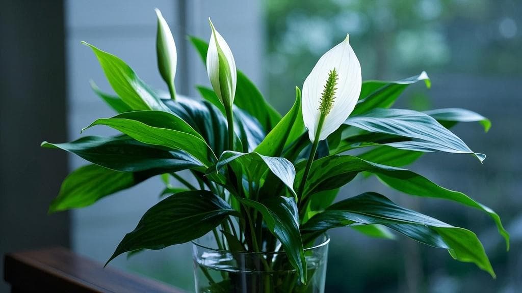 Peace Lily green plant