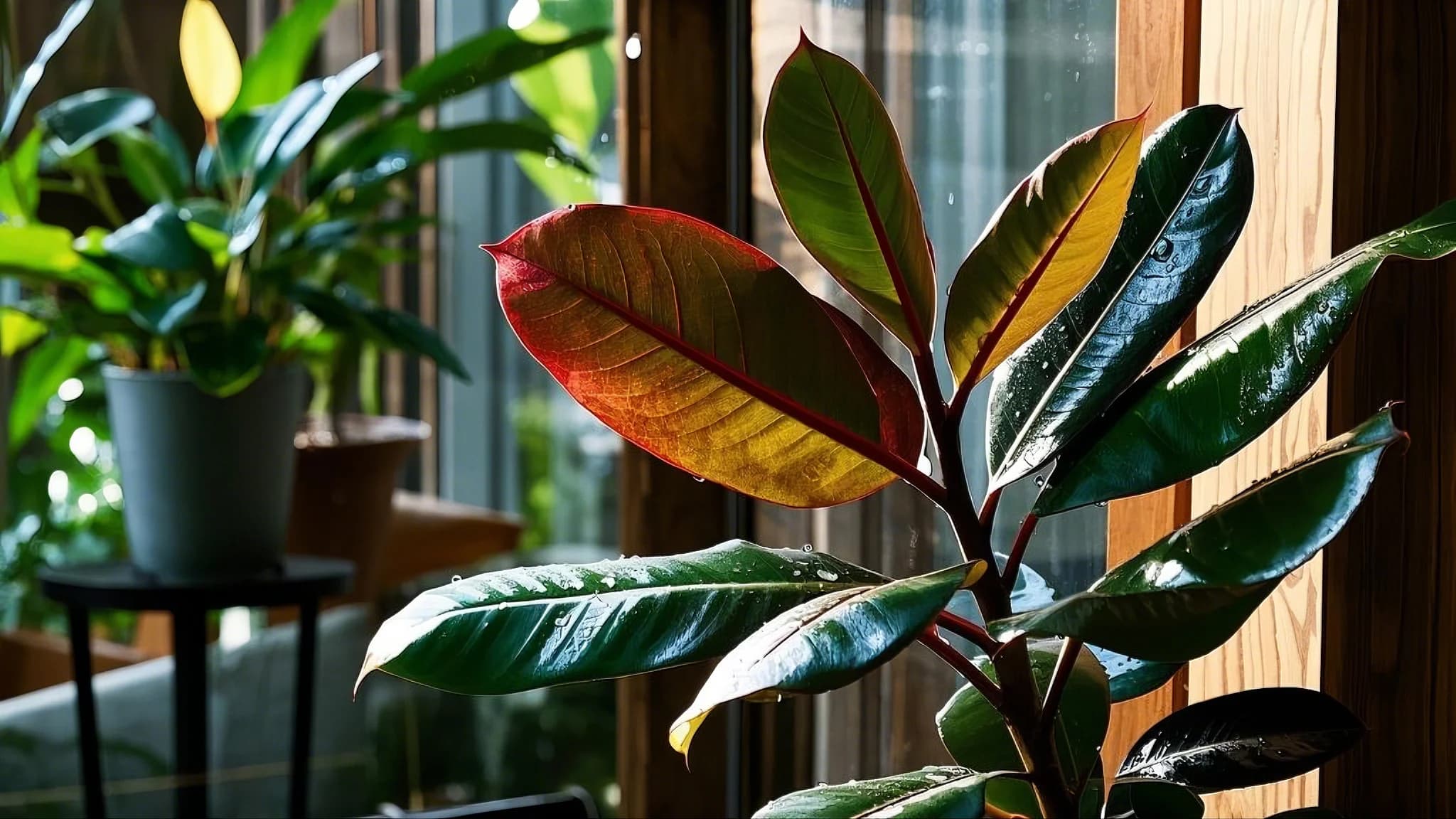 Rubber Plant green plant