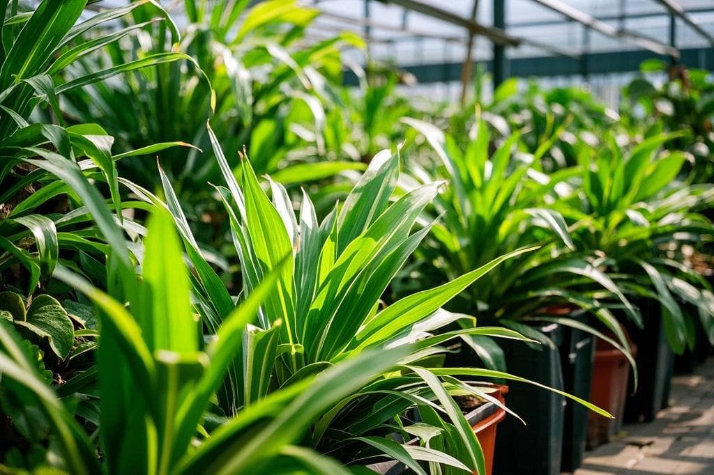 Tropical green plants collection